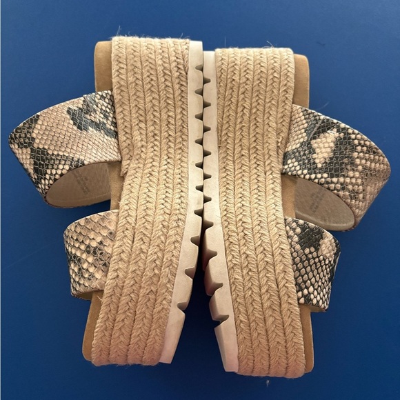 J/Slides NYC Snake Print Platform Sandals - Picture 3 of 5